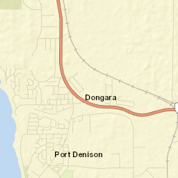 Dongara Street Map