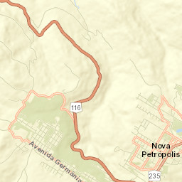 Nova Petrópolis Street Map