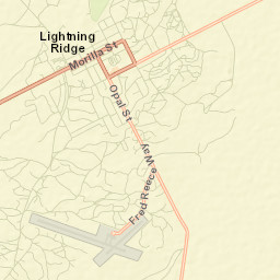 Lightning Ridge Street Map