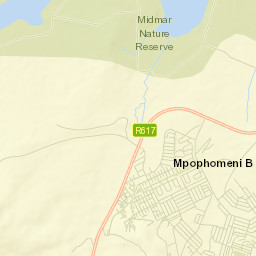 Mpophomeni Street Map