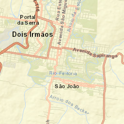 Dois Irmãos Street Map