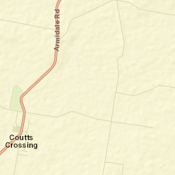 Coutts Crossing Street Map