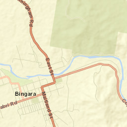 Bingara Street Map