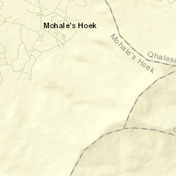 Mohale’s Hoek Street Map