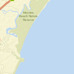 Moonee Beach Street Map