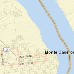 Monte Caseros Street Map