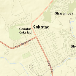 Kokstad Street Map