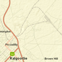 Kalgoorlie Street Map
