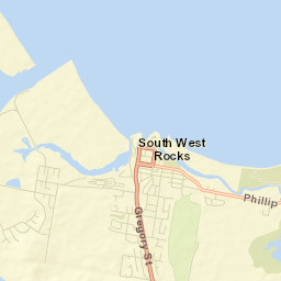 South West Rocks Street Map