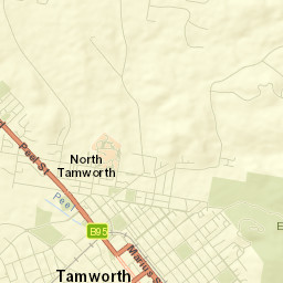 Tamworth Street Map