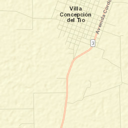 Villa Concepción del Tío Street Map