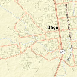 Bagé Street Map