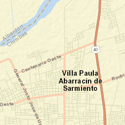Villa Paula de Sarmiento Street Map