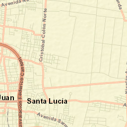 Santa Lucía Street Map