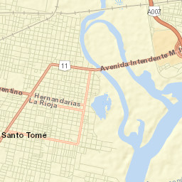 Santo Tomé Street Map