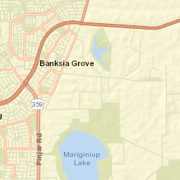 Banksia Grove Street Map