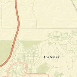 The Vines Street Map