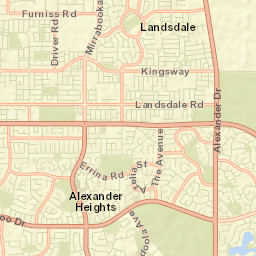 Alexander Heights Street Map