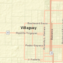Villaguay Street Map