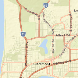 Claremont Street Map