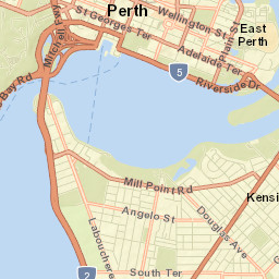 Perth Street Map
