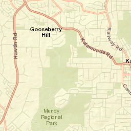 Gooseberry Hill Street Map