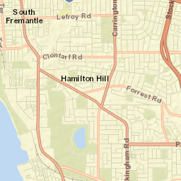 South Fremantle Street Map