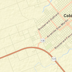 Colón Street Map
