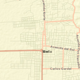 Merlo Street Map
