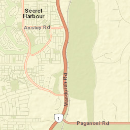 Secret Harbour Street Map