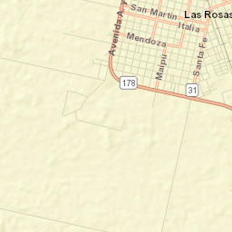 Las Rosas Street Map