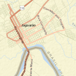 Jaguarão Street Map
