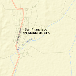 San Francisco del Monte de Oro Street Map