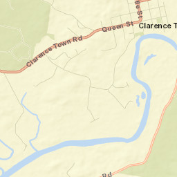 Clarence Town Street Map
