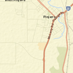 Pinjarra Street Map
