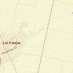 Las Parejas Street Map