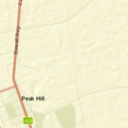 Peak Hill Street Map