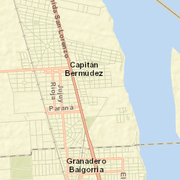 Capitán Bermúdez Street Map