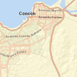 Concón Street Map