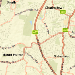 Gateshead Street Map