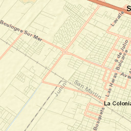San Martín Street Map