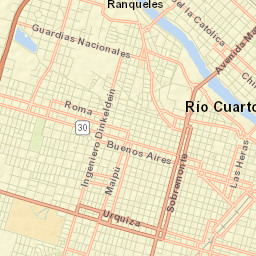 Río Cuarto Street Map