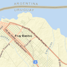 Fray Bentos Street Map