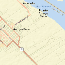 Arroyo Seco Street Map