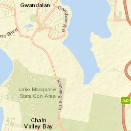 Chain Valley Bay Street Map