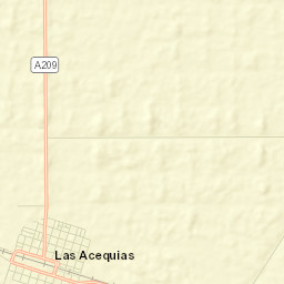 Las Acequias Street Map