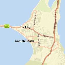 Canton Beach Street Map