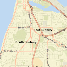 Bunbury Street Map