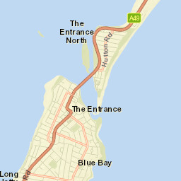 The Entrance Street Map
