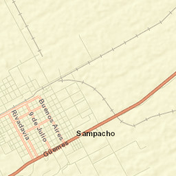 Sampacho Street Map